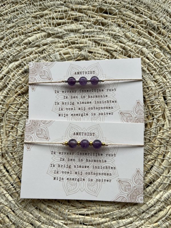 Amethist armbandje