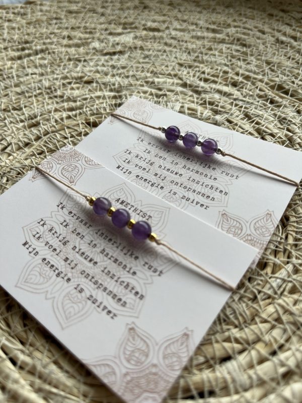 Amethist armbandje - Afbeelding 2