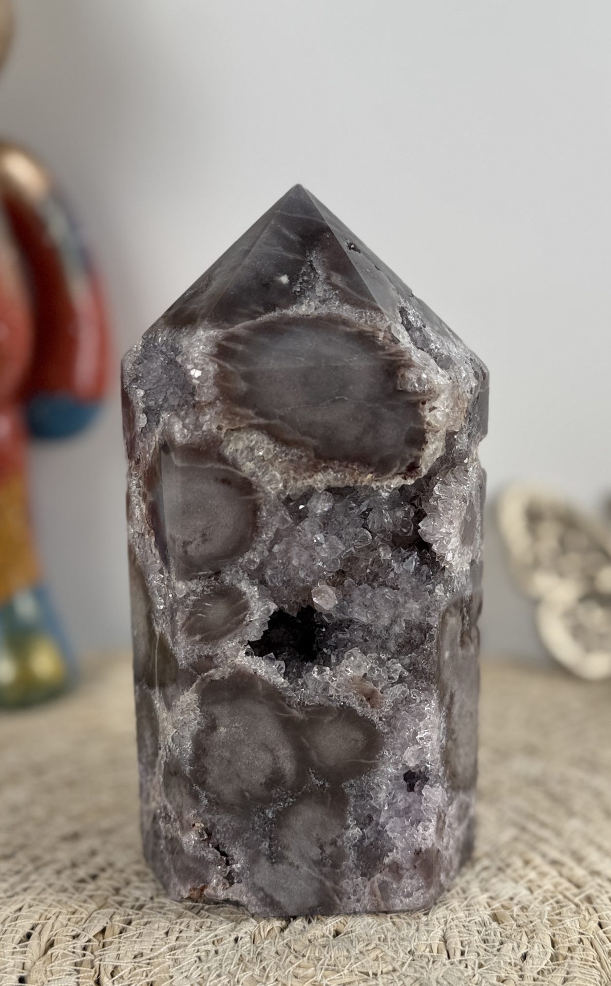 Roze amethist punt L - Afbeelding 2