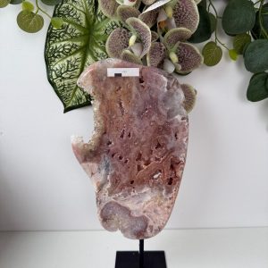 Roze amethist op standaard