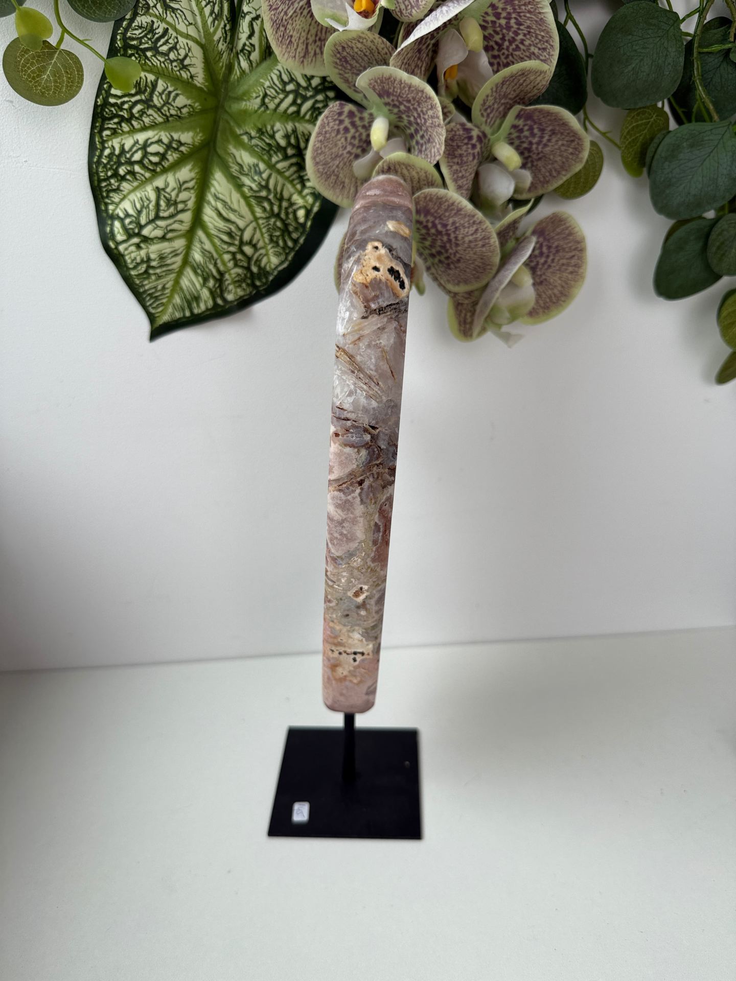 Roze amethist op standaard - Afbeelding 4
