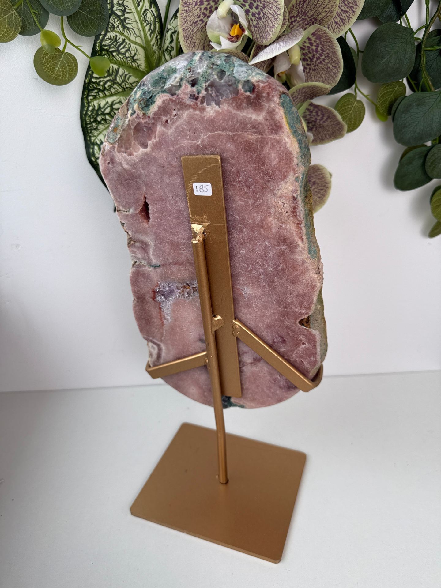 Roze amethist op standaard - Afbeelding 4